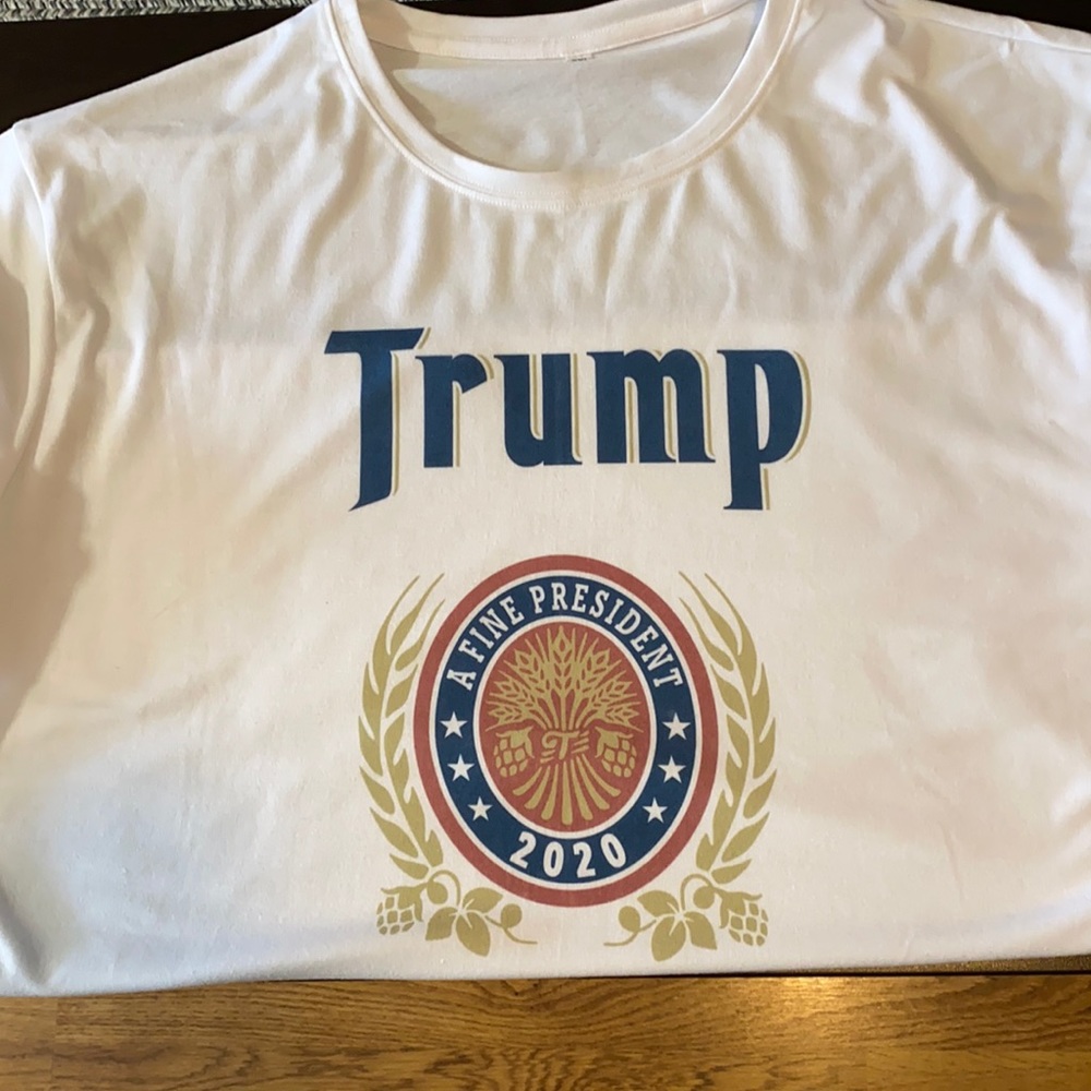 Never worn beer trump shirt